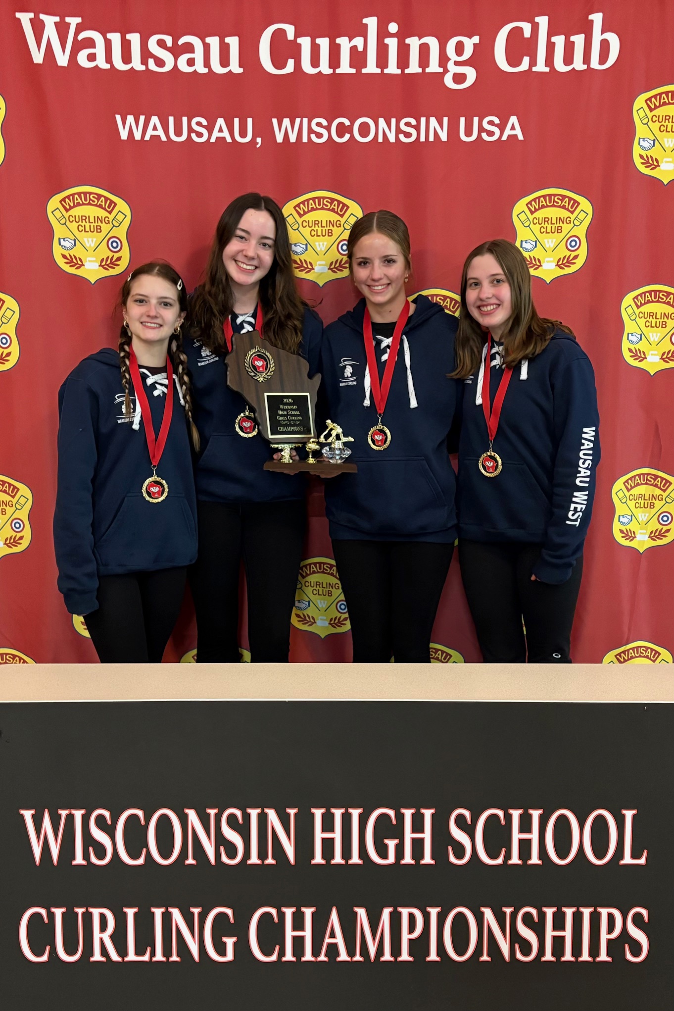 Wausau West Girls Win State Curling Championship